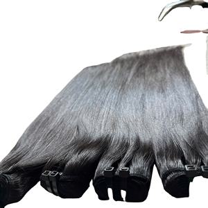 Factory Taka Hair 100% Extensiones de cabello humano Remy Cutícula alineada Punta plana Natural Recto-Precio al por mayor - Product Image 1