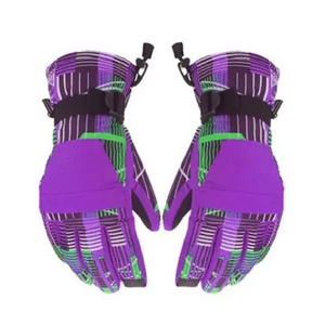 Cowhide Leather Heated <b>Ski</b> <b>Gloves</b> Waterproof Sports Hand Warmth Skiing <b>Gloves</b> Snowboard Racing Fall Line Short Cuff <b>Ski</b> <b>Gloves</b> - Product Image 6