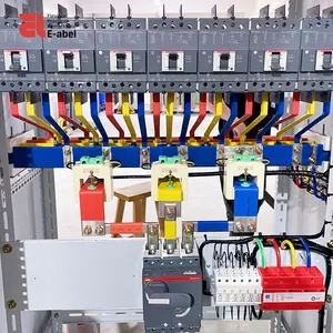Eabel özel UL çözüm PV güneş enerjisi güç dağıtım sistemi görsel kapı ile MCCB MCB kontrol paneli muhafaza dolabı