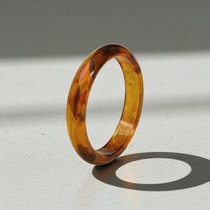 Wholesale <b>Clear</b> <b>Epoxy</b> <b>Resin</b> Bangles Bracelets Women Fashion Accessories / Girls Handmade Lucite Bangle Jewelry - Product Image 4