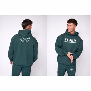 Pull à capuche en coton biologique 100% pour hommes, épais, lourd, surdimensionné, Streetwear, motif solide, broderie de haute qualité - Product Image 1