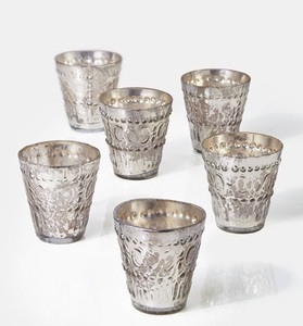 Portavelas votivo de hierro de primera calidad con acabado antiguo martillado ecológico y reutilizable diseñado para la decoración navideña del hogar - Product Image 6