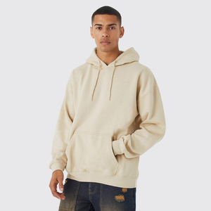 Invierno nuevos hombres de alta calidad 100% algodón sudaderas con capucha sudaderas pulóver Casual Regular Fit múltiples bolsillos sólido cuello con capucha - Product Image 1