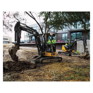 Miniexcavadora DE ACCESO estrecho con radio de oscilación reducido, pluma empotrada para aceras, incl. Almohadillas de goma para caja de cambios de bomba de motor - Product Image 3