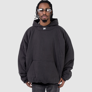 Sudaderas con capucha personalizadas para hombre 100% algodón peso pesado Boxy Vintage 500gsm Streetwear Sudadera con capucha de gran tamaño - Product Image 1