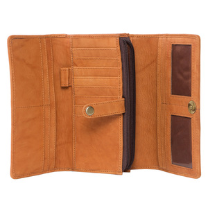 Cartera de cuero de vaca Vintage hecha a mano con estilo para mujer, bolso de mano diario de moda Bohemia con protección RFID - Product Image 2