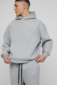 Nuevo Chándal Deportivo Informal de Algodón y Poliéster con Capucha, Lavado Ácido, Logotipo Personalizado, Efecto Desgastado por el Sol, para Invierno - Product Image 6