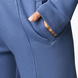 2024 vente en gros femmes haute qualité survêtement pantalon pantalon de survêtement avec poches latérales taille élastique ajuster pantalon de survêtement - Product Image 4