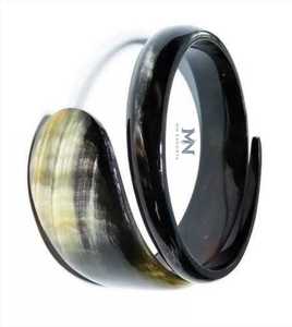 2025 lujo señoras respetuoso con el medio ambiente hecho a mano pulido joyería de moda brazalete de cuerno multicolor estilo Animal artesanías naturales - Product Image 3