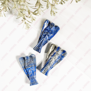 Wholesale Premium Natural Lapis Lazuli Little <b>Angels</b> 2" Polished Blue Color Healing Crystal For Decoration Meditation - Product Image 4