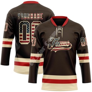 Camisetas de hockey personalizadas, camisetas de práctica de calidad superior, camisetas impresas para hombre en blanco, talla de EE. UU., camiseta de hockey sobre hielo con características de calidad superior - Product Image 3