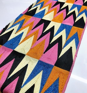 Tela Africana Estampada de Alta Calidad, 100% Algodón, Transpirable, Peso Medio, Material Tejido Tradicional, Borla Colorida para Bodas - Product Image 6