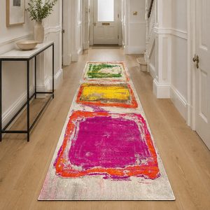 <b>RUGS</b> DEPOT LXDP-0586 Wholesale Red <b>Burgundy</b> Modern Abstract Digital Printed Machine Washable Chenille Area <b>Rug</b> Non Slip - Product Image 5