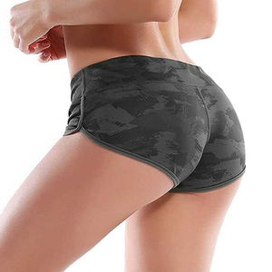 Pantalones cortos de yoga para mujer Pantalones cortos de verano elásticos personalizados Tallas grandes Mujeres Yoga Deporte Gimnasio Pantalones cortos para correr para mujer - Product Image 2