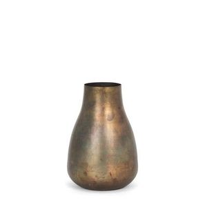 Florero de metal de diseño antiguo de aluminio pulido plateado con calidad superior y artesanía artística - Product Image 5