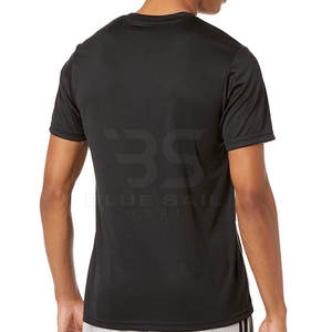 Camiseta Clásica al por Mayor 100% Algodón con Cuello Redondo, Logotipo Bordado en Chenilla Personalizado, Camiseta Masculina Lisa para Uso Diario - Product Image 2