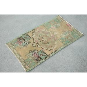 พรมตุรกีวินเทจ ขนาด 1.5x2.7 ฟุต พรมลายจุดเล็กสีเขียว - Product Image 3