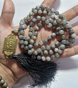 Hermoso diseño 108 collar de cuentas Jap Mala precio competitivo con cuentas de piedra de hebra de piedras preciosas de labradorita Natural - Product Image 4
