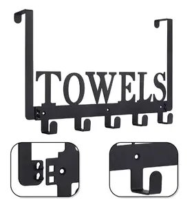 ตะขอแขวนผ้าเช็ดตัวสำหรับติดประตูตะขอแขวนเสื้อผ้าห้องครัวห้องนอนห้องน้ำตะขอแขวนผ้าเช็ดตัว