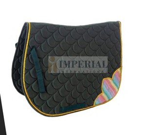 Sous-selle Western sans rembourrage, respirante, imperméable, en polyester, style vintage classique, durable, avec revêtement satiné, logo personnalisé, équestre - Product Image 1