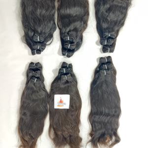 Extensions de tissage de cheveux humains vierges indiens 100% Temple Deep Wave Bundles de cheveux naturels de couleur noire pour femmes - Product Image 3