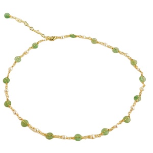 Trendy Beaded Pendant Necklace choker Laying Necklaces <b>Chain</b> Anniversary Gifts for Mom Lover - Product Image 1