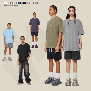 เสื้อยืดโอเวอร์ไซส์100% 260กรัมสำหรับผู้ชายเสื้อยืดปักโลโก้สไตล์วินเทจออกแบบได้ตามที่ต้องการ - Product Image 5