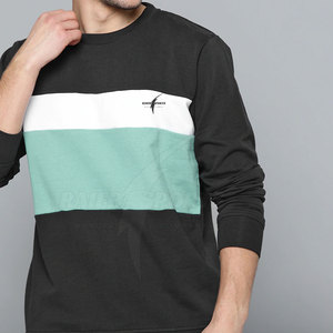 Wholesale Price Slim Fit Crewneck Men's Sweatshirt Polyester/Cotton Fleece Breathable Summer Lined Design Online Sale - Product Image 2