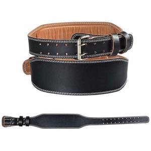 Gym Powerlifting Belt Leather Professional Protection Eco-Friendly Strength Training Back <b>Support</b> for Deadlifts - Product Image 4