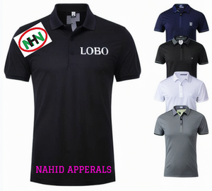 เสื้อโปโลปักลายสำหรับผู้ชายเสื้อโปโลผ้าคอตตอน100เสื้อโปโลแบบเรียบของบังคลาเทศ - Product Image 1