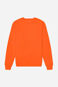 Hot Selling Solid <b>Orange</b> Color <b>Men's</b> <b>Sweatshirts</b> High Quality 100% Cotton Fabric Crew Neck Winter Warm Oversize <b>Men's</b> <b>Sweatshirt</b> - Product Image 6