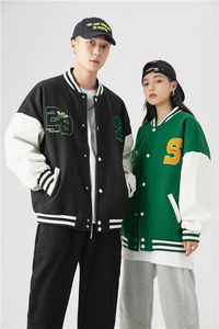 Vente en gros Ajoutez Votre Propre Personnaliser En Cuir Varsity Letterman Veste Tendance - Product Image 2