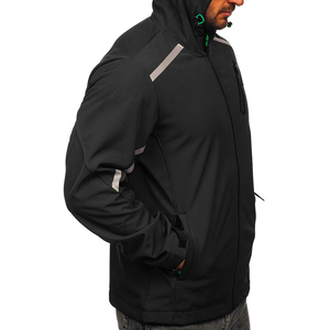 Chaqueta de trabajo de carcasa blanda para exteriores para hombre, chaquetas de carcasa blanda con capucha transpirables impermeables al por mayor - Product Image 3