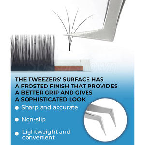 Pinzas de aislamiento de pestañas con acero inoxidable no magnético y revestimiento antideslizante - Product Image 4