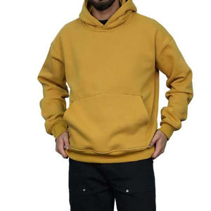 Haute qualité 500gsm pull à capuche lourd pour hommes 100% coton brodé Logo épaules tombantes surdimensionné Boxy hiver - Product Image 1