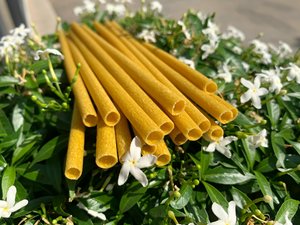 Pailles à boire en fibre de bambou biodégradable – Vaisselle écologique réutilisable - Product Image 5