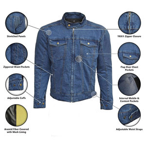 Vestes et manteaux en jean pour hommes Style classique avec lavage délavé Parfait pour la superposition et les sorties décontractées - Product Image 4
