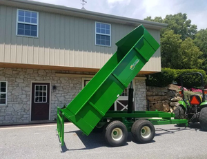 Remolque de descarga de servicio pesado TurfTime Modelo Ancho total 80 Capacidad de remolque 7 toneladas de caballos de fuerza 50-75 HP para tractor - Product Image 4