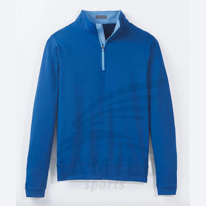 เสื้อกีฬาแขนยาวมีซิปครึ่งตัวโลโก้แบบกำหนดเอง - Product Image 5