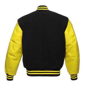 Veste universitaire pour homme, manches 100% cuir, 100% laine de qualité, broderie personnalisée en chenille, dernier produit - Product Image 6