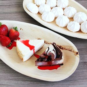 Disposable Palm Leaf Dinnerware Biodegradable Plates for Food Serving Camping Weddings <b>Parties</b> Events - Product Image 2