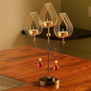 Le support de lampe à thé au design élégant peut convenir parfaitement à la décoration de votre salon. Utilisez-le pour allumer une bougie parfumée. - Product Image 3