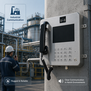 Interphone vidéo SIP mural en acier inoxydable pour sites industriels dangereux et industriels lourds - Product Image 6