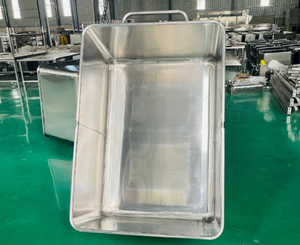 Chariot à viande robuste 600L Euro Bin en acier inoxydable 304 avec roulement pour usine d'assaisonnement de boulangerie et cave - Product Image 4