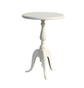 Mobilier de salon personnalisé Table ronde avec revêtement en poudre crémeux Table d'appoint décorative - Product Image 5