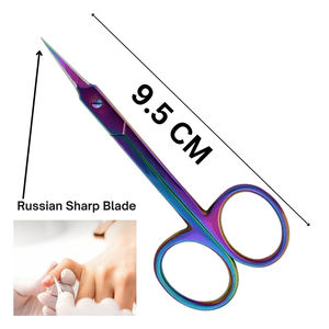 Ciseaux à cuticules en acier inoxydable, tranchants, de précision, à bord incurvé, durables, légers, réutilisables, pour une manucure et une pédicure lisses - Product Image 3