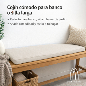 Cuscino per panca imbottito in schiuma ad alta densità con cerniera e rivestimento rimovibile e lavabile per interni - Product Image 2