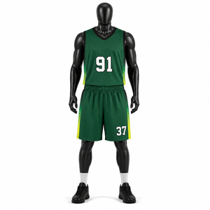 Uniforme de Baloncesto Personalizado para Hombre, Transpirable, de Malla, Sublimado, Pantalones Cortos Deportivos para Equipo, Ropa de Entrenamiento al Por Mayor OEM - Product Image 1