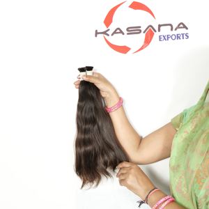 Vente en gros bon marché extensions de cheveux humains trame en vrac cheveux indiens bruts vague et styles de boucles sans traitement chimique - Product Image 2