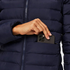 Chaqueta acolchada de lana para mujer con forro de lino transpirable Impresión de logotipo personalizado Último diseño Fabricante directo Ropa de calle - Product Image 6